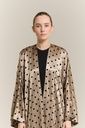 Velvet Polka Beige 