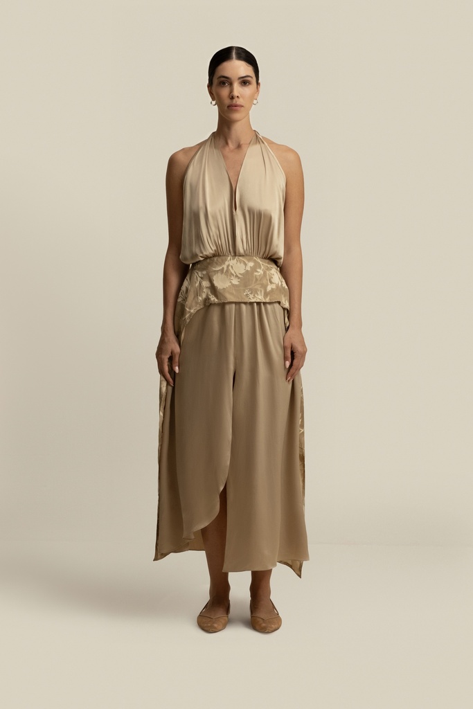 Soft Petal Sand Dress