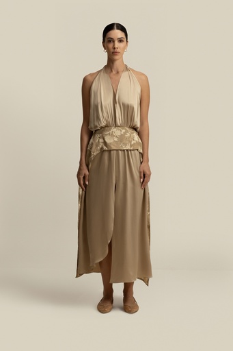 Soft Petal Sand Dress