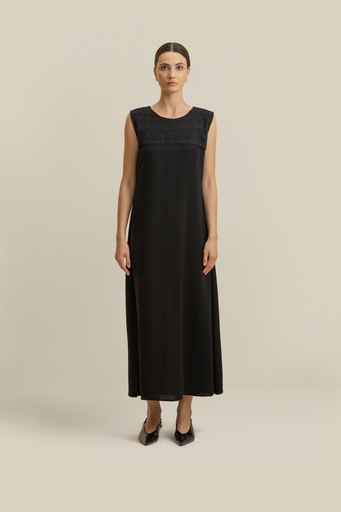 Woven Black Dress